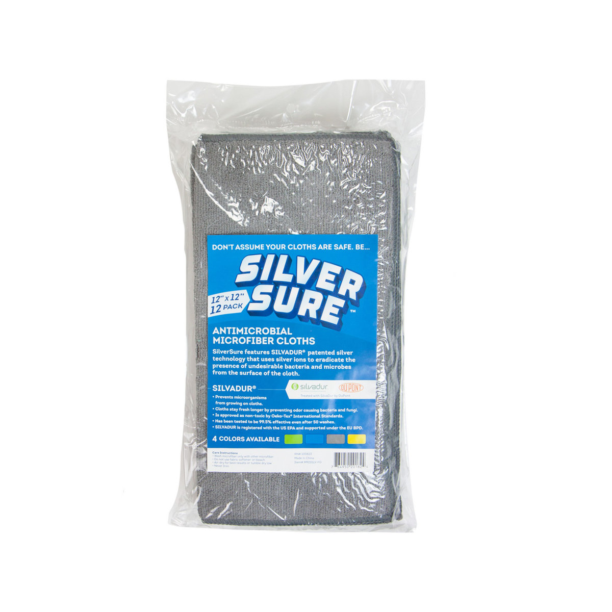 SILVADUR Antimicrobial Cleaning Cloth (Pack of 12) (Set of 12)